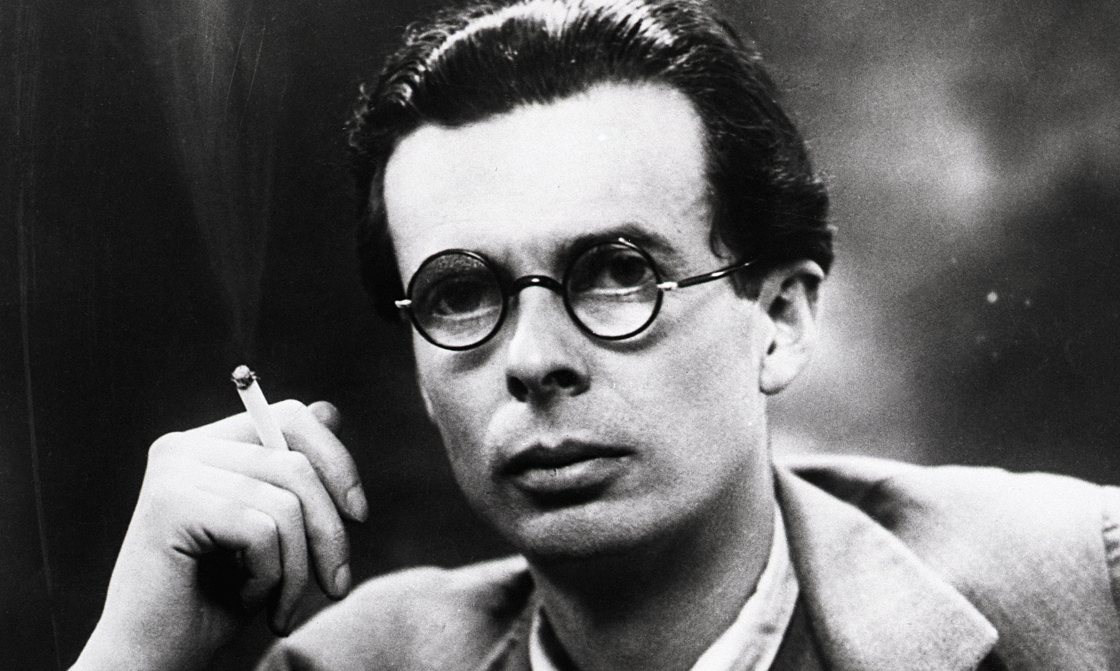 Aldous Huxley smoking, circa 1946